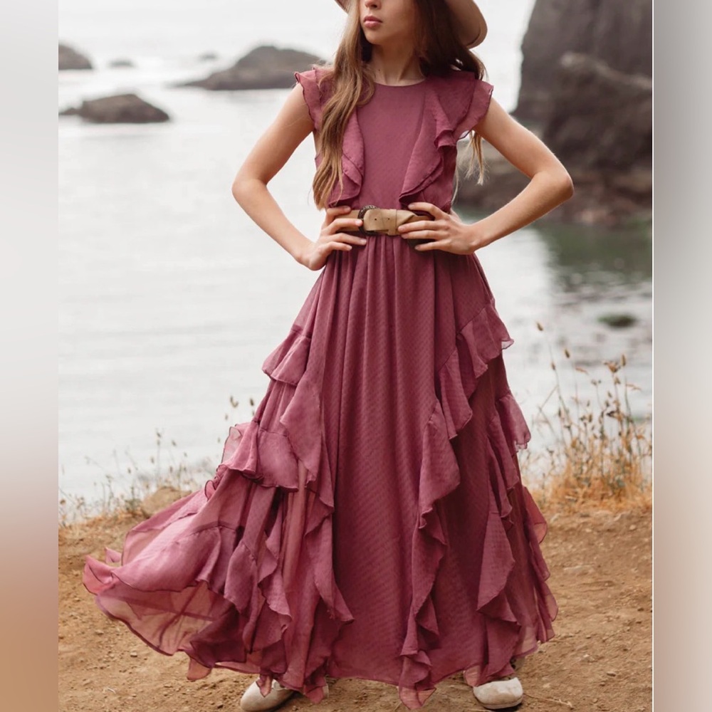 Joyfolie Mia Joy Girl’s Sylviane Dress In Rossette, NWT
